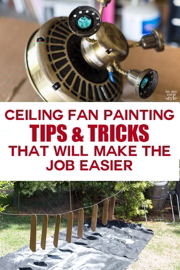 Ceiling Fan Painting Tips and Tricks
