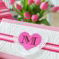 Valentine’s Day Crafts – Free Printable Initial Hearts
