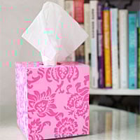 Thrift Store Transformation: Tissue Box Cover