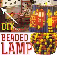 How to Make a Beaded Lamp and Wallpaper Shade