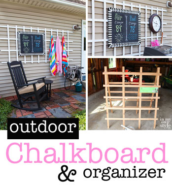DIY Outdoor Chalkboard & Trellis