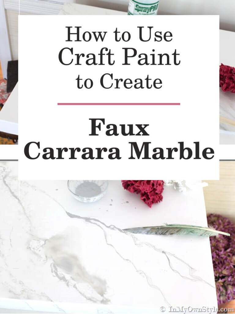 Faux Carrara Marble Painting Technique