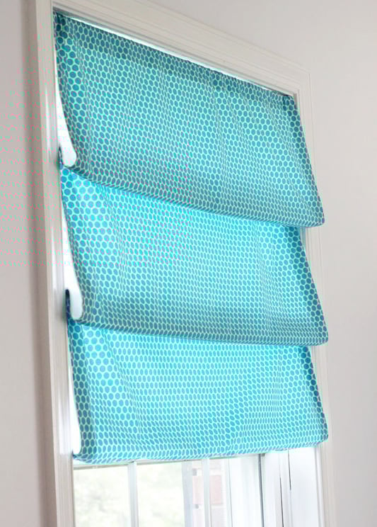 One Yard, No Sew Window Treatment –3 Ways