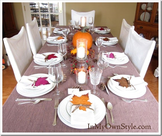 Table-at-Thanksgiving Thanksgiving-Tablesetting Ideas