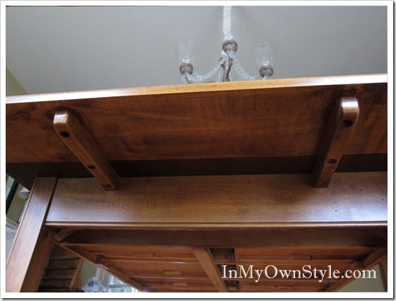 Under-Table Under a dining table